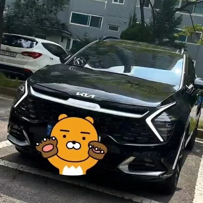 스포티지 출고 사진 2장 차량
